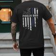Thin Blue Line Proud Dad Police Family T-Shirt Men's Back Print T-Shirt Thin Blue Line Proud Dad Police Family T-Shirt Men's Back Print T-Shirt