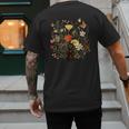 Tortie Cat Owner Flowers Tortie Cat Mom Tortie Cat Dad For Men Women Kids Men's Back Print T-Shirt