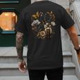 Tortie Cat Owner Flowers Tortie Cat Mom Tortie Cat Dad Men's Back Print T-Shirt
