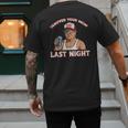 Trump Tariffed Your Mom Last Night Saying Meme Dad Men Men's Back Print T-Shirt Trump Tariffed Your Mom Last Night Saying Meme Dad Men Men's Back Print T-Shirt