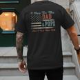I Have Two Titles Dad & Pops I Rock Them Both Pops Men's Back Print T-Shirt