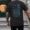 Type 1 Diabetes Awareness T1D Dad Of Warrior Type 1 Diabetic Men's Back Print T-Shirt