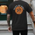 Unique That's My Girl 11 Basketball Player Mom Or Dad Men's Back Print T-Shirt