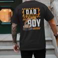 Vehicle Construction Excavator Dad Of The Birthday Boy Small Men's Back Print T-Shirt