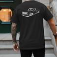 Vintage 73-87 Mini C10 Truck Slammed Graphic Dad Gag Father Men's Back Print T-Shirt