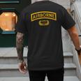 Vintage Airborne Veteran Paratrooper For Men Dad T-Shirt Men's Back Print T-Shirt