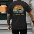 Vintage Axolotl Dad Axolotl Lovers Daddy Father's Day Men's Back Print T-Shirt Vintage Axolotl Dad Axolotl Lovers Daddy Father's Day Men's Back Print T-Shirt