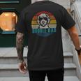 Vintage Best Doodle Dad Ever Father's Day Golden Doodle Men's Back Print T-Shirt