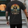Vintage Boston Terrier Dad Dog Lovers Father's Day Tee Men's Back Print T-Shirt Vintage Boston Terrier Dad Dog Lovers Father's Day Tee Men's Back Print T-Shirt
