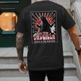 Vintage Dadzilla Father Of The Monsters Fathers Day Men's Back Print T-Shirt