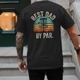 Vintage Disc Golf Dad Best Dad By Par Disk Golf Men's Back Print T-Shirt