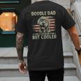 Vintage USA Flag Goldendoodle Doodle Dad Fathers Day Men Men's Back Print T-Shirt Vintage USA Flag Goldendoodle Doodle Dad Fathers Day Men Men's Back Print T-Shirt
