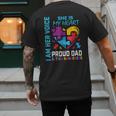 I Am Her Voice She Is My Heart Autism Awareness Daughter Dad Men's Back Print T-Shirt