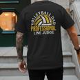 Volleyball Dad Professional Line Judge Volleyball Dad Men's Back Print T-Shirt
