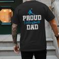 Volleyball Player Team Dad Father Proud Volleyball Dad Men's Back Print T-Shirt