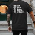 Wedding Officiant Art For Men Dad Ordained Minister Men's Back Print T-Shirt