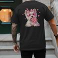 Westie Dog Valentines Day Dog Mom Westie Dad Candy Sucker For Men Women Girls Kids Men's Back Print T-Shirt