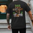 Wild Dad Of The Birthday Girl Zoo Safari Jungle Animal Men's Back Print T-Shirt