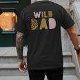 Wild Wild Dad Two Wild Birthday Outfit Zoo Birthday Animal Men's Back Print T-Shirt