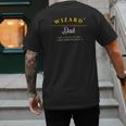 Wizard Dad Shirt Cute Magical Men's Back Print T-Shirt