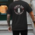 Wrestling Senior Dad The Final Match 2026 Men's Back Print T-Shirt