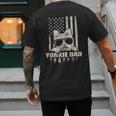 Yorkie Dad Cool Vintage Retro Proud American Men's Back Print T-Shirt