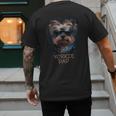 Yorkie Dad Cute Cool Dog In Sunglasses C Men's Back Print T-Shirt