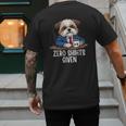 Zero Shihts Given Shih Tzu Dad Shih Tzu Mom Shih Tzu Men's Back Print T-Shirt