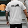 I Am 59 Plus 1 Middle Finger For A 60th Birthday Cat Mom Dad Men's Back Print T-Shirt I Am 59 Plus 1 Middle Finger For A 60th Birthday Cat Mom Dad Men's Back Print T-Shirt