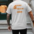 Basketball Not Yelling This Is My Basketball Coach Dad Men's Back Print T-Shirt Basketball Not Yelling This Is My Basketball Coach Dad Men's Back Print T-Shirt