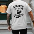 Bearded For Her Pleasure Bearded Dad Father Men's Back Print T-Shirt