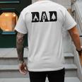 Camping Dad Father's Day Outdoor Bushcraft Camper Men's Back Print T-Shirt