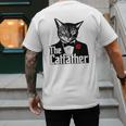 The Cat Father Cool Cat Dad Cat Lovers Men's Back Print T-Shirt