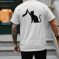 Cat Lover Cat Mom Cat Dad Men Women & Kids Cute Cat Men's Back Print T-Shirt