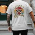 Chicken-Shirt Rooster Daddy Vintage Farmer Dad Father Men's Back Print T-Shirt