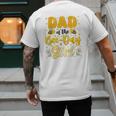 Dad Of The Bee Day Girl Flower Birthday Family Matching Men's Back Print T-Shirt