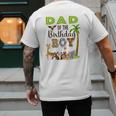 Dad Of The Birthday Boy Wild Zoo Theme Safari Party Men's Back Print T-Shirt