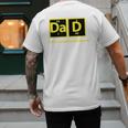 Dad Periodic Table Of Elements Men's Back Print T-Shirt Dad Periodic Table Of Elements Men's Back Print T-Shirt