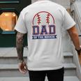 Dad Of Rookie 1st Birthday Baseball Theme Matching Party Men's Back Print T-Shirt Dad Of Rookie 1st Birthday Baseball Theme Matching Party Men's Back Print T-Shirt