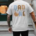 Dad Of The Sweet One Cookies And Milk 1st Birthday Party Men's Back Print T-Shirt