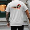 Disc Golf I'd Hit That Frisbee Golfer Retro Men Dad Men's Back Print T-Shirt