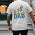 Disney Donald Duck Number One Dad Sunglasses Father's Day Men's Back Print T-Shirt Disney Donald Duck Number One Dad Sunglasses Father's Day Men's Back Print T-Shirt