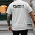 Dog Dad Humor PAWDRE The Dog Father Not Just a Dog Dad Men's Back Print T-Shirt