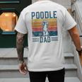Dog Dad Vintage Poodle Dad Men's Back Print T-Shirt Dog Dad Vintage Poodle Dad Men's Back Print T-Shirt