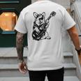Dog Guitarist Guitar Pembroke Welsh Corgi Dad Mom Men's Back Print T-Shirt