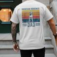 Dog Ridgeback Dad Vintage Rhodesian Ridgeback Dad Men's Back Print T-Shirt