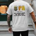 Drinking Opa Like A Regular Grandpa Much Cooler Beer Dad Men's Back Print T-Shirt