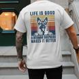 German Shepherd Men Women Dog Dad Mom German Shepherd Men's Back Print T-Shirt