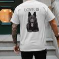 German Shepherd Shirt Shepard TShirt Dog Mom Dad Love Men's Back Print T-Shirt