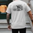 Great Dane Dad Distressed American Flag Patriotic Dog Men's Back Print T-Shirt